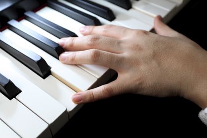 Playing piano